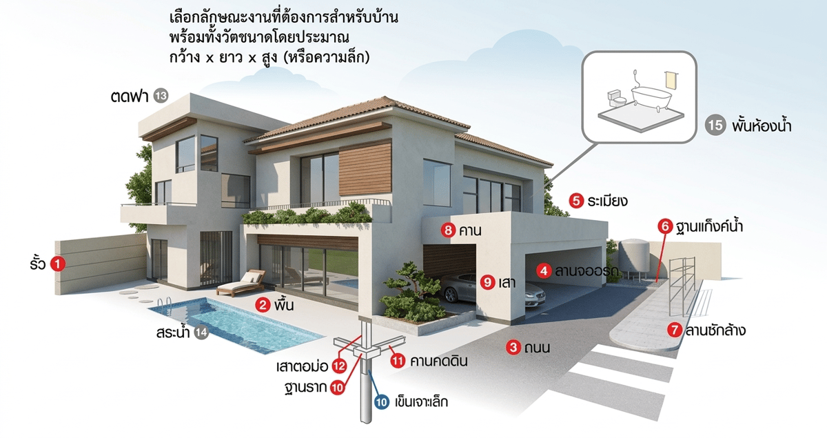 สั่งคอนกรีตผสมเสร็จ